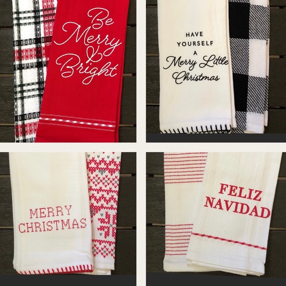 ‼️$5 SALE‼️ BULLSEYE 2021 Holiday Kitchen Towel Set - Picture 1 of 10